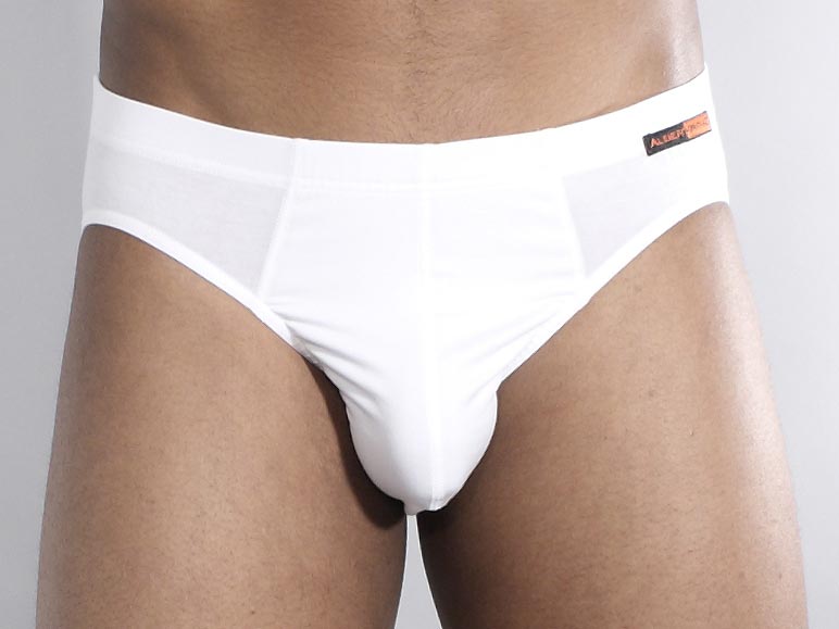 11110x-be-v_z1 Sportlicher Herren-Slip Stretch-Baumwolle weiß