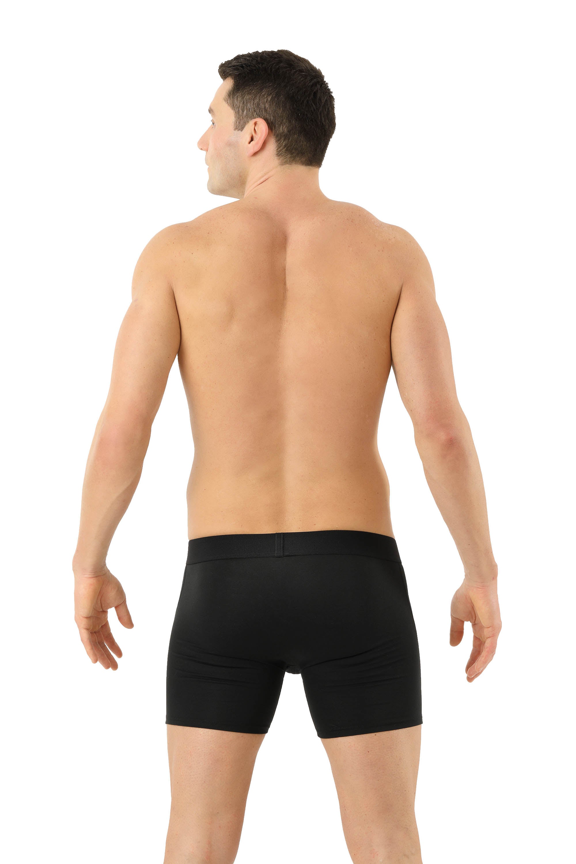Retro-Shorts Stretch-Baumwolle "Hamburg" schwarz