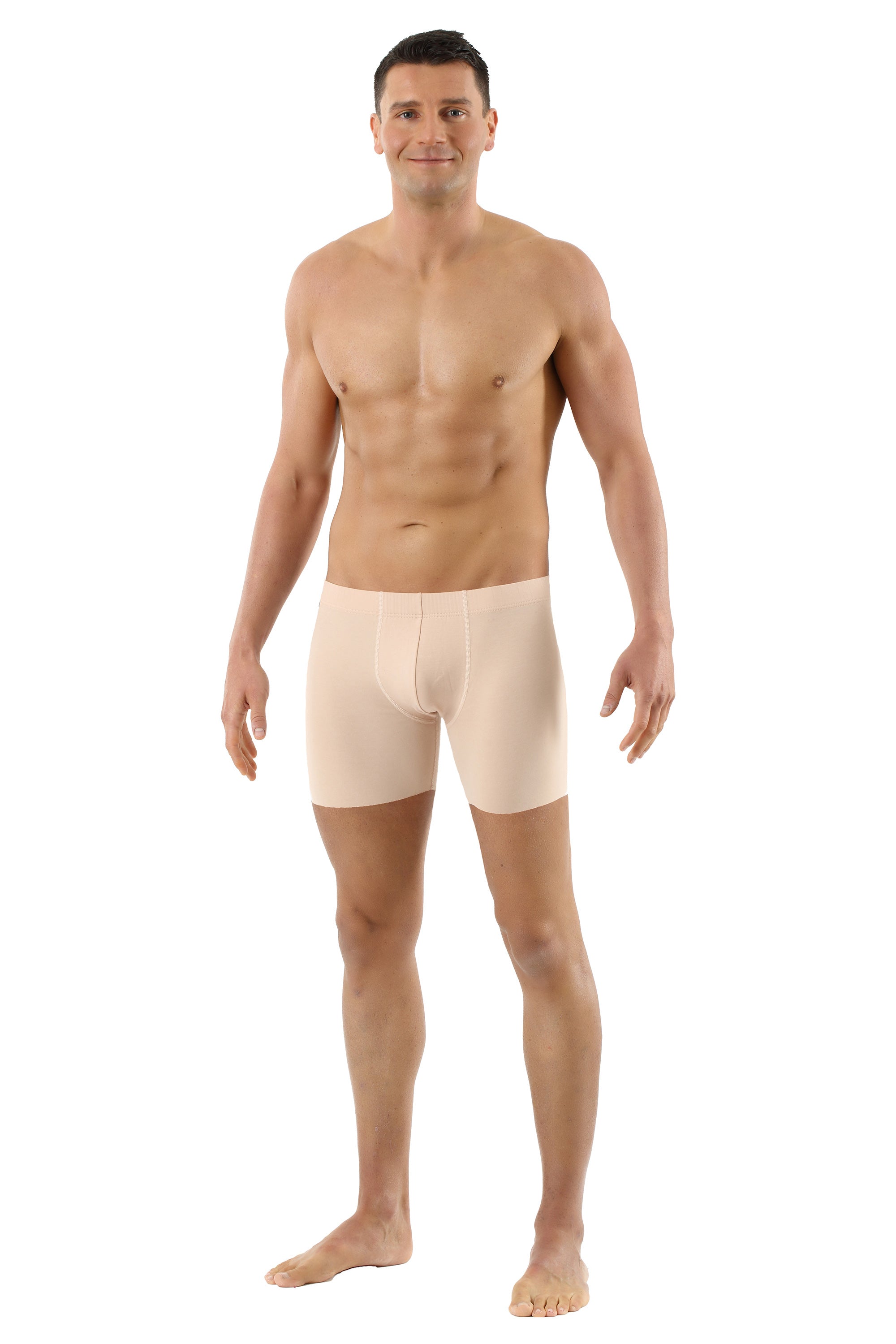 2-Pack Herren Retroshorts ohne Saum Lasercut nahtlos Clean Cut Baumwolle Elastan