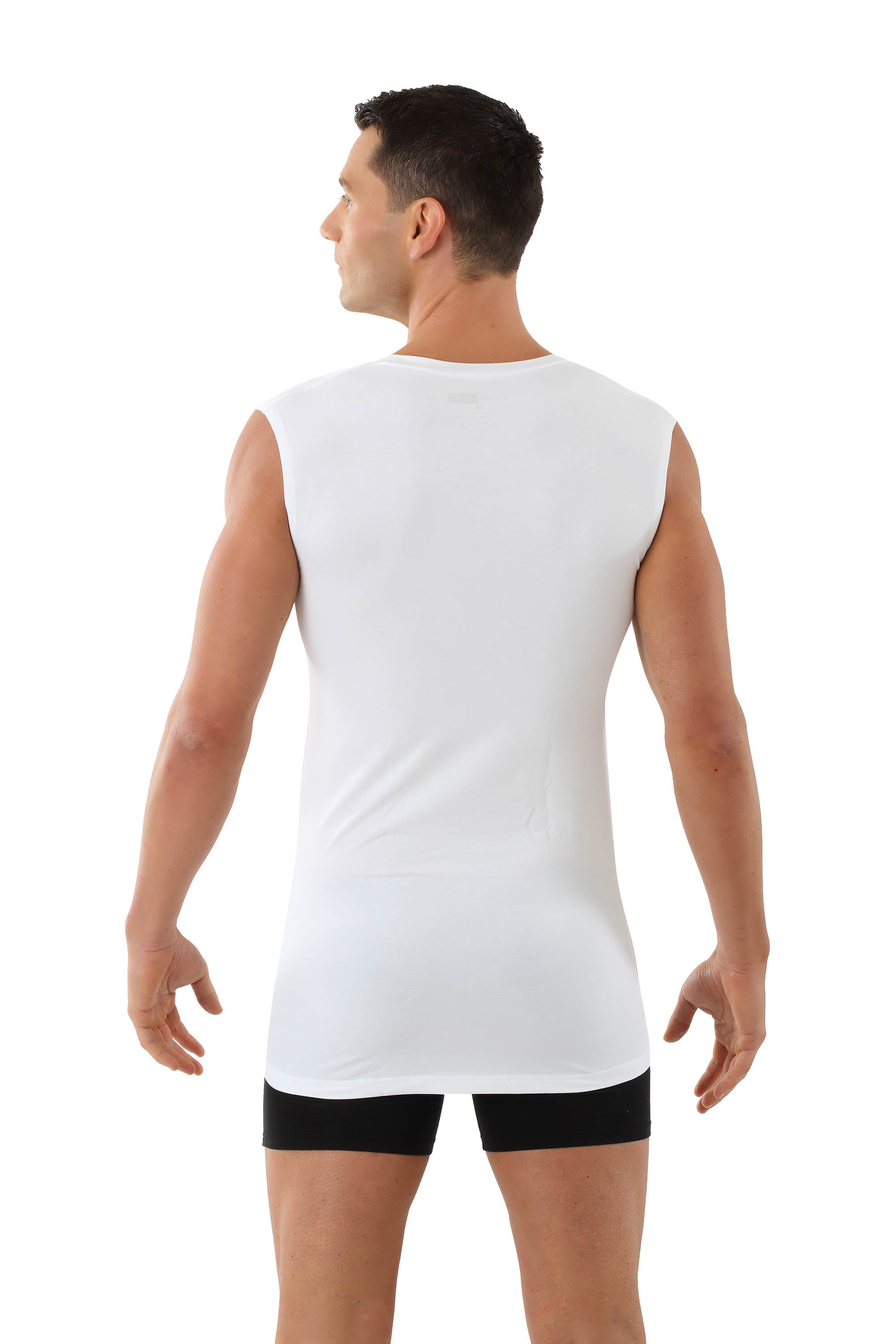 Atmungsaktives Unterhemd Deep-V-Neck ohne Arm light