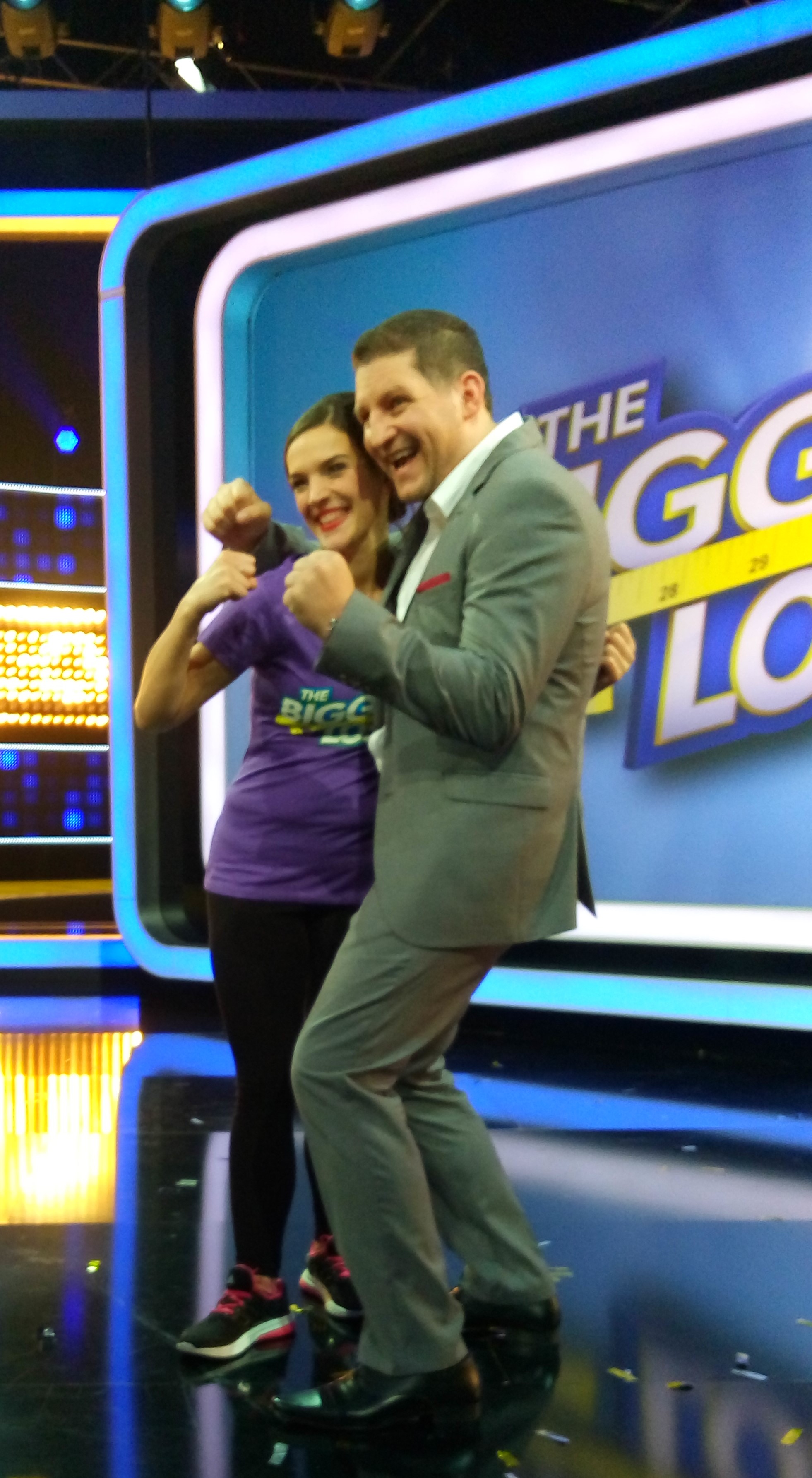 Gewinnerin Alexandra mit Trainer Ramin Abtin - Finale The Biggest Loser 2017 - HERZLICHEN GLÜCKWUNSCH !