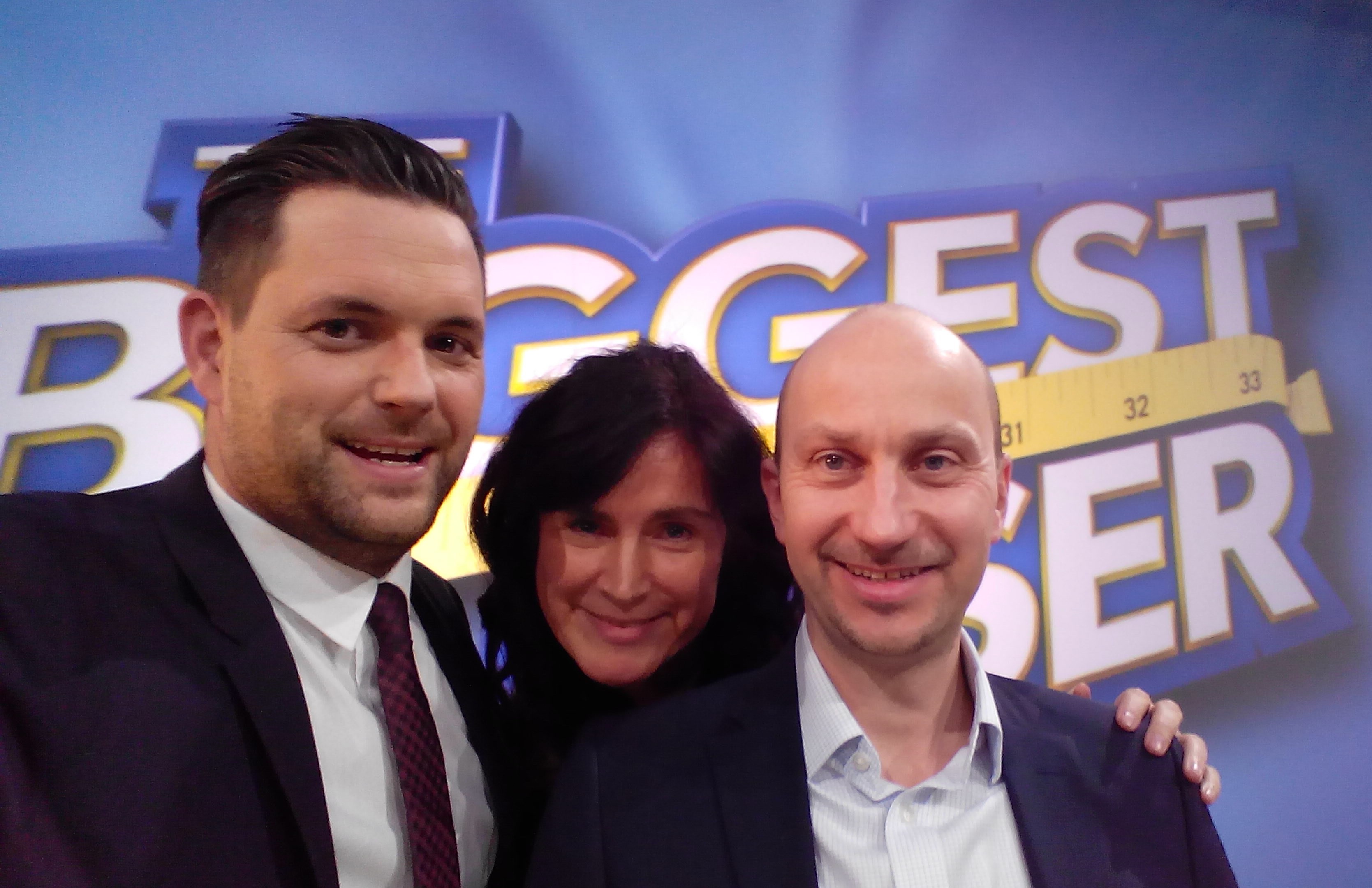 Moderator Matthias Killing mit Team ALBERT KREUZ - Finale The Biggest Loser 2017