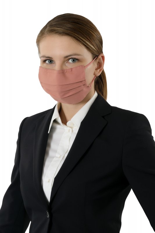 ALBERT KREUZ Alltagsmaske Mund-Nasen-Schutz zertifiziert Altrosé