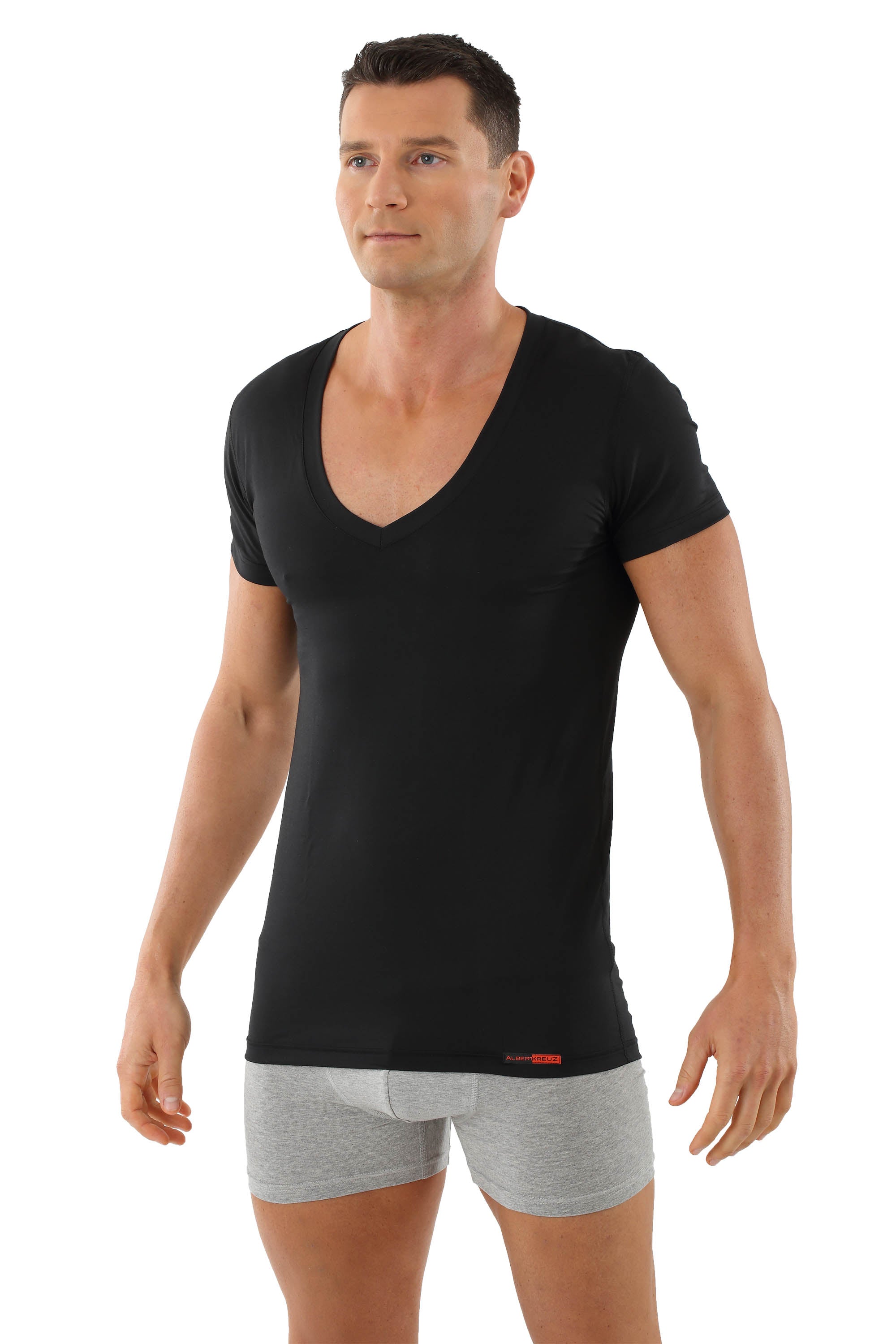 Funktionsunterhemd Business Deep-V schwarz