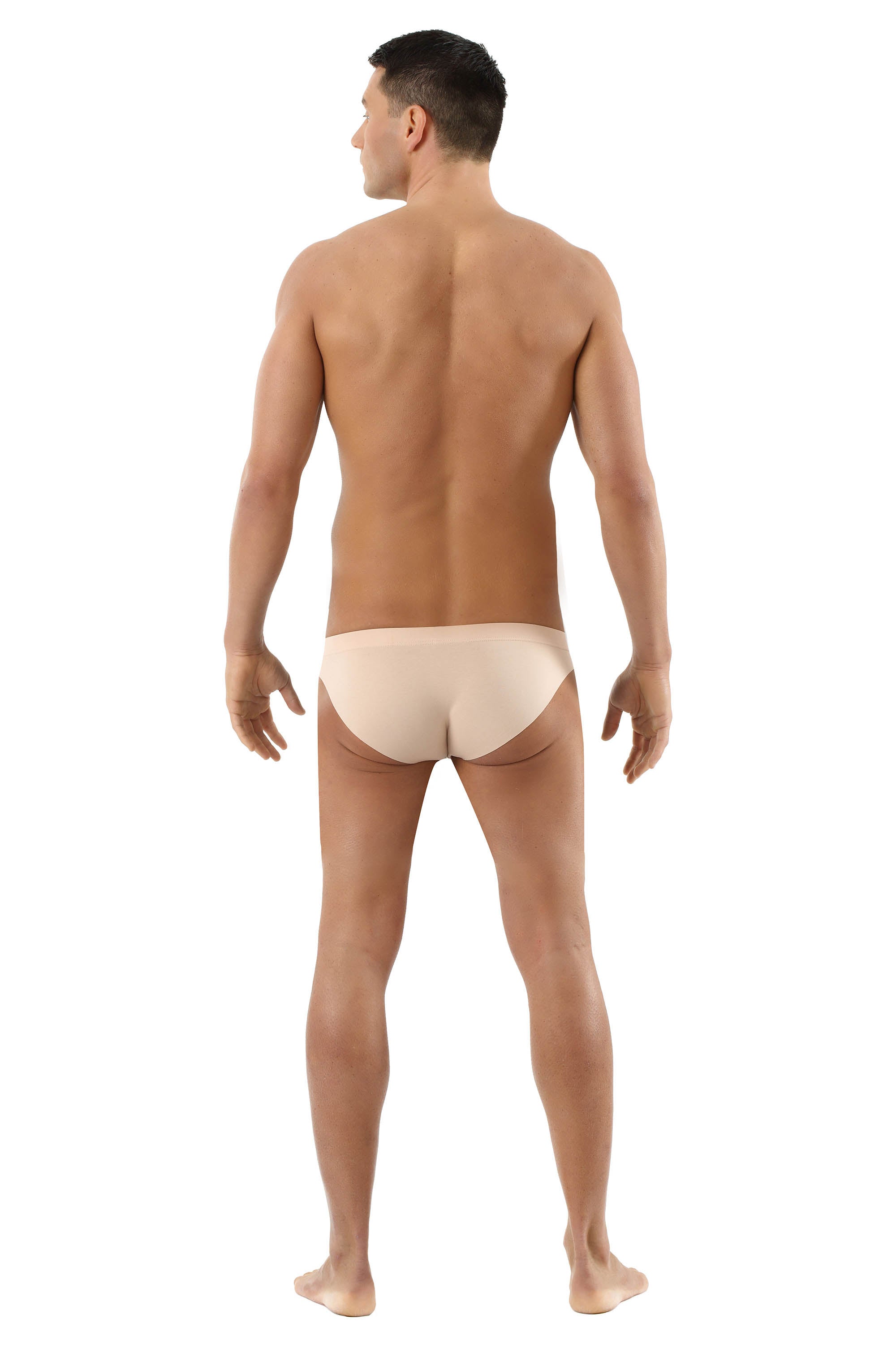 2-Pack Herren Slips unsichtbar Lasercut ohne Saum Clean Cut Baumwolle Elastan