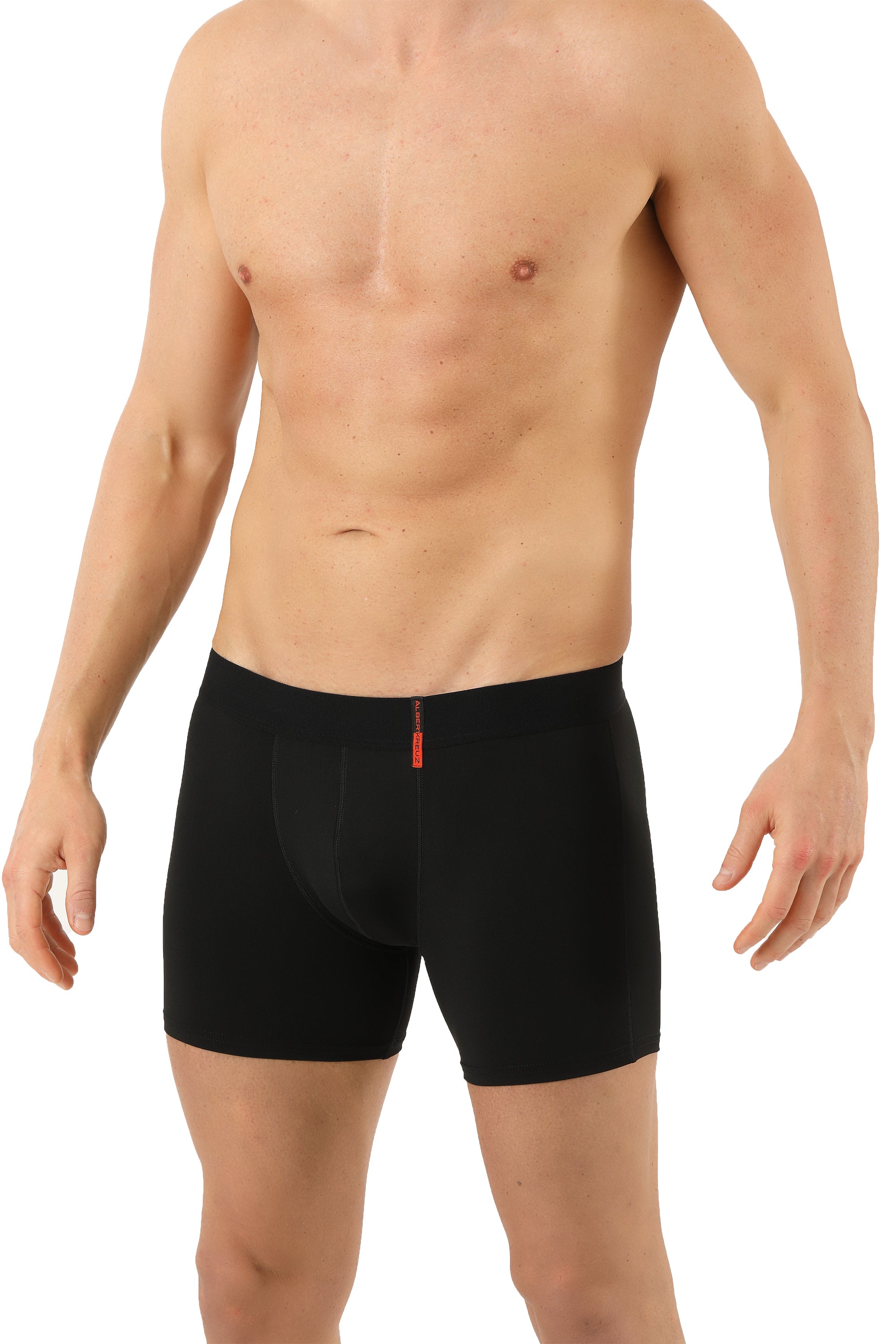 Funktions-Retroshorts Merinowolle-TENCEL™ Lyocell Schwarz