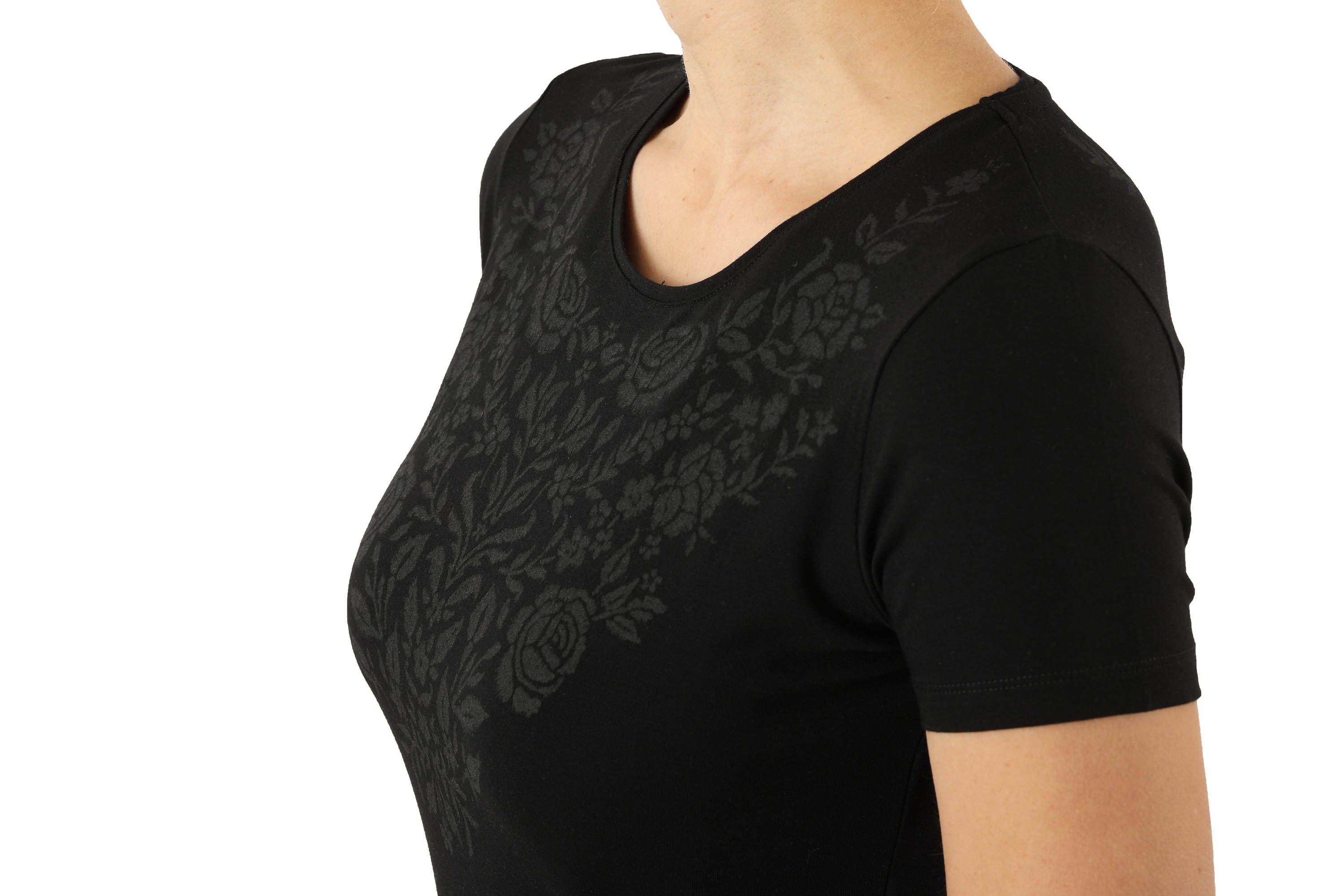 Gesunde Wechseljahre T-Shirt Baumwolle und LENZING™ Modal schwarz