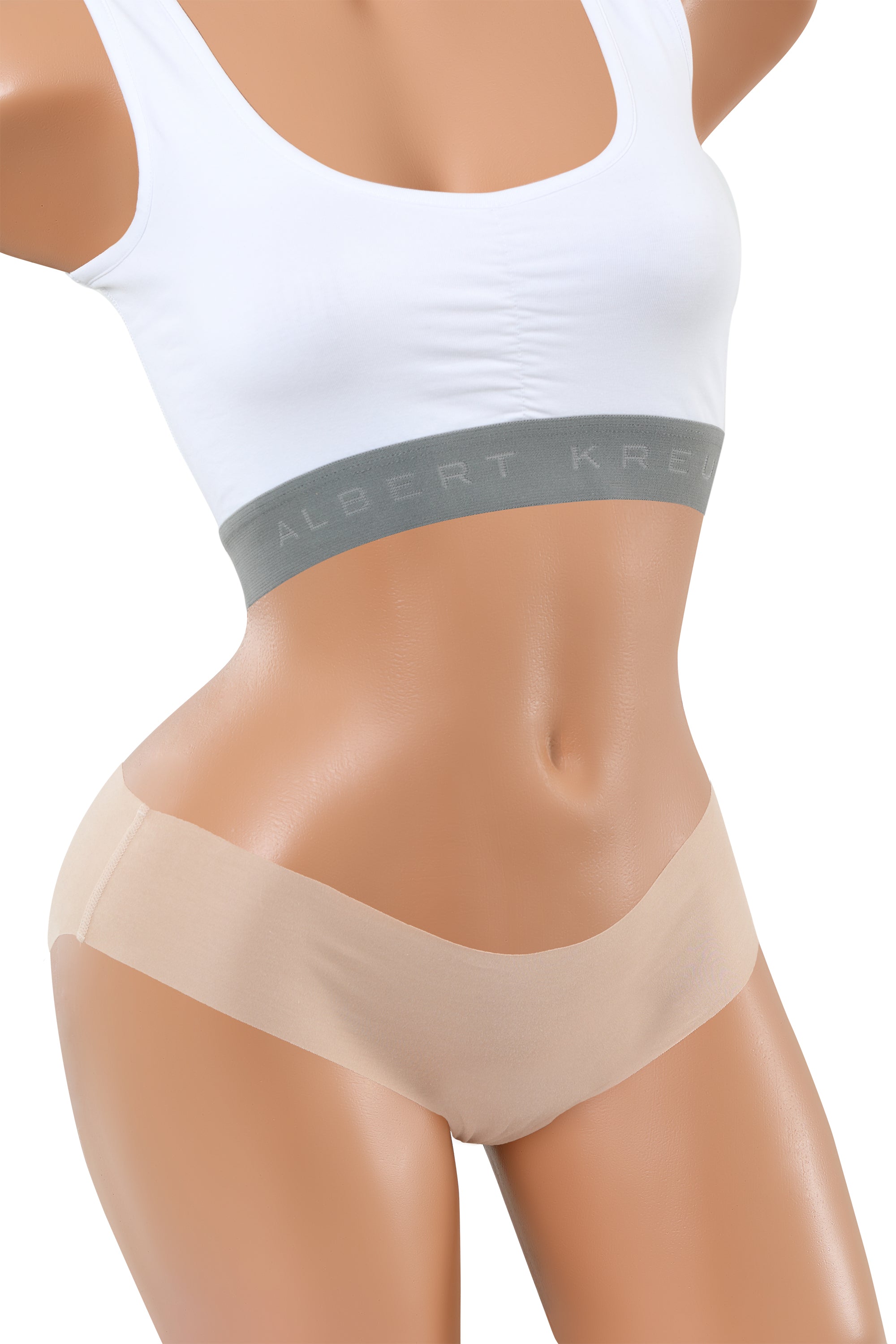 3er Pack Damen Slip unsichtbar Lasercut ohne Saum Clean Cut Baumwolle Elastan