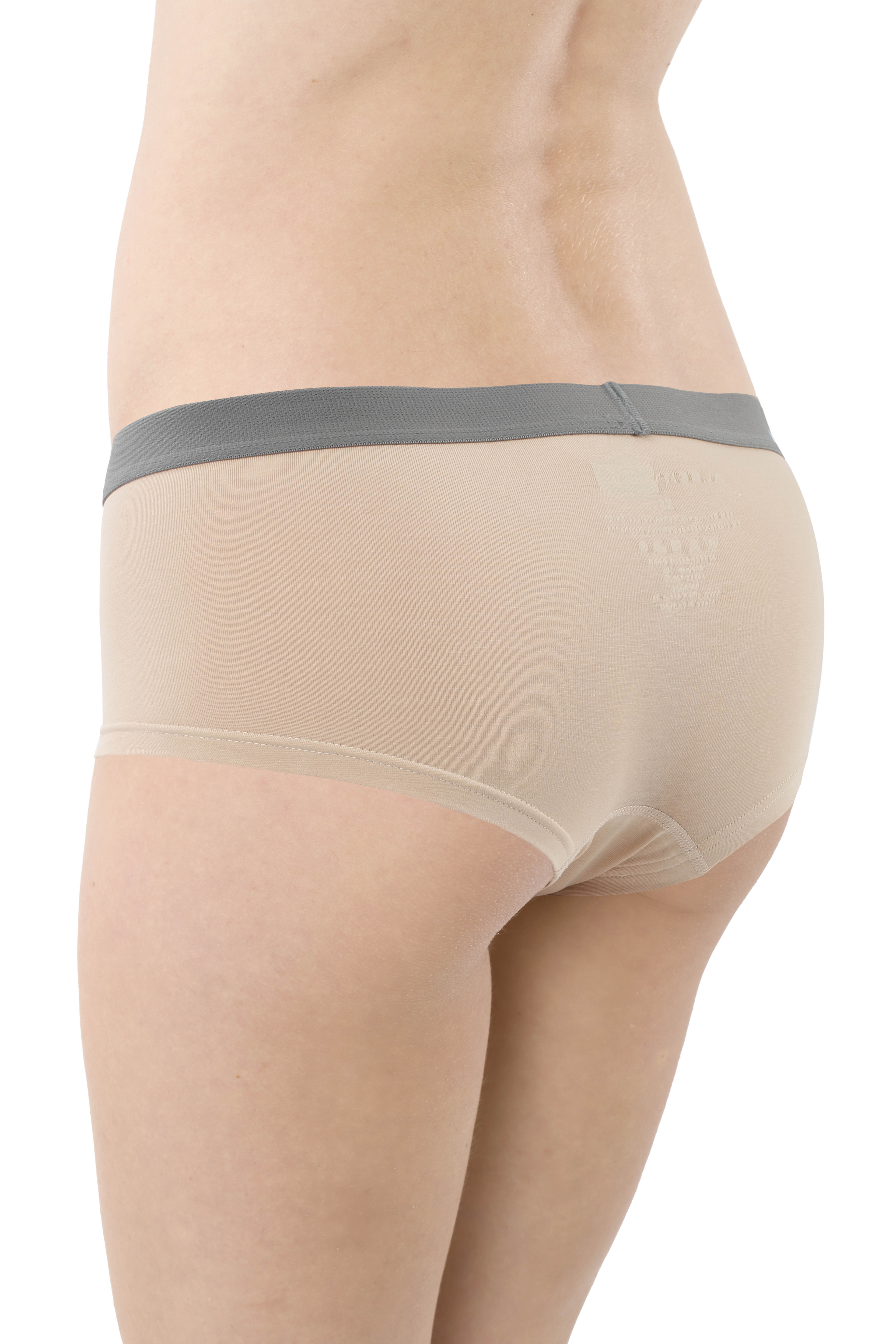 Damen Panty Boxershorts Stretch-Baumwolle Hautfarbe