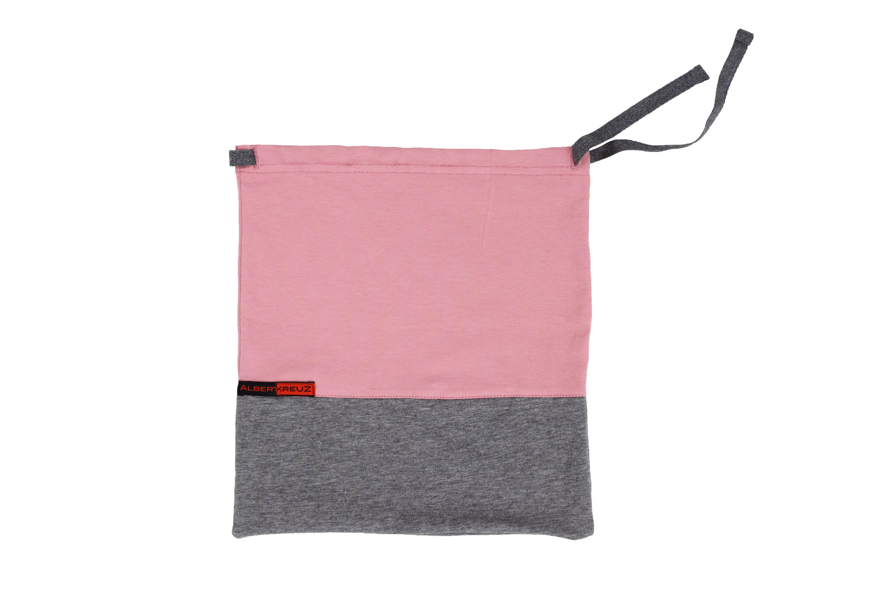 Damen Schlafanzug 3/4 Hose und Kurzarm-Shirt Stretch-Baumwolle rosa-grau