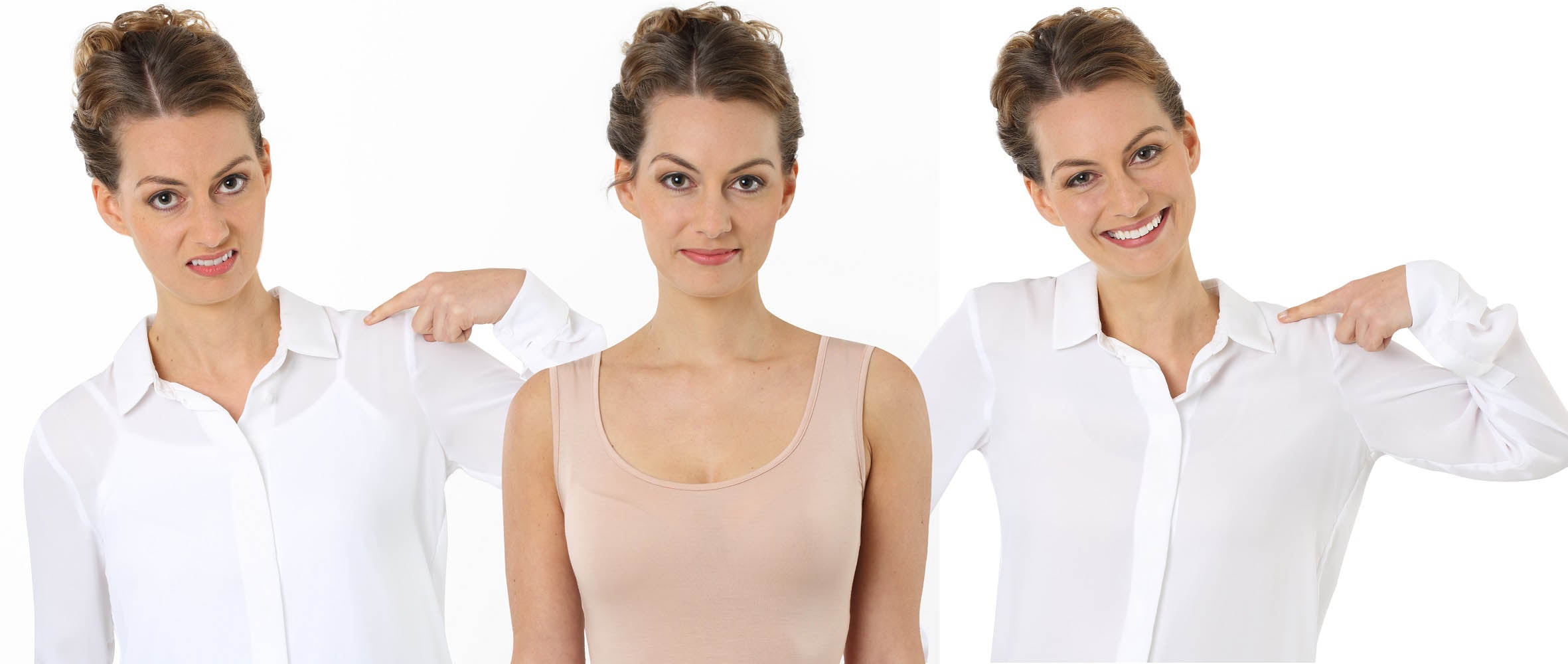 Damen Unterhemd unsichtbar ohne Arm Micromodal