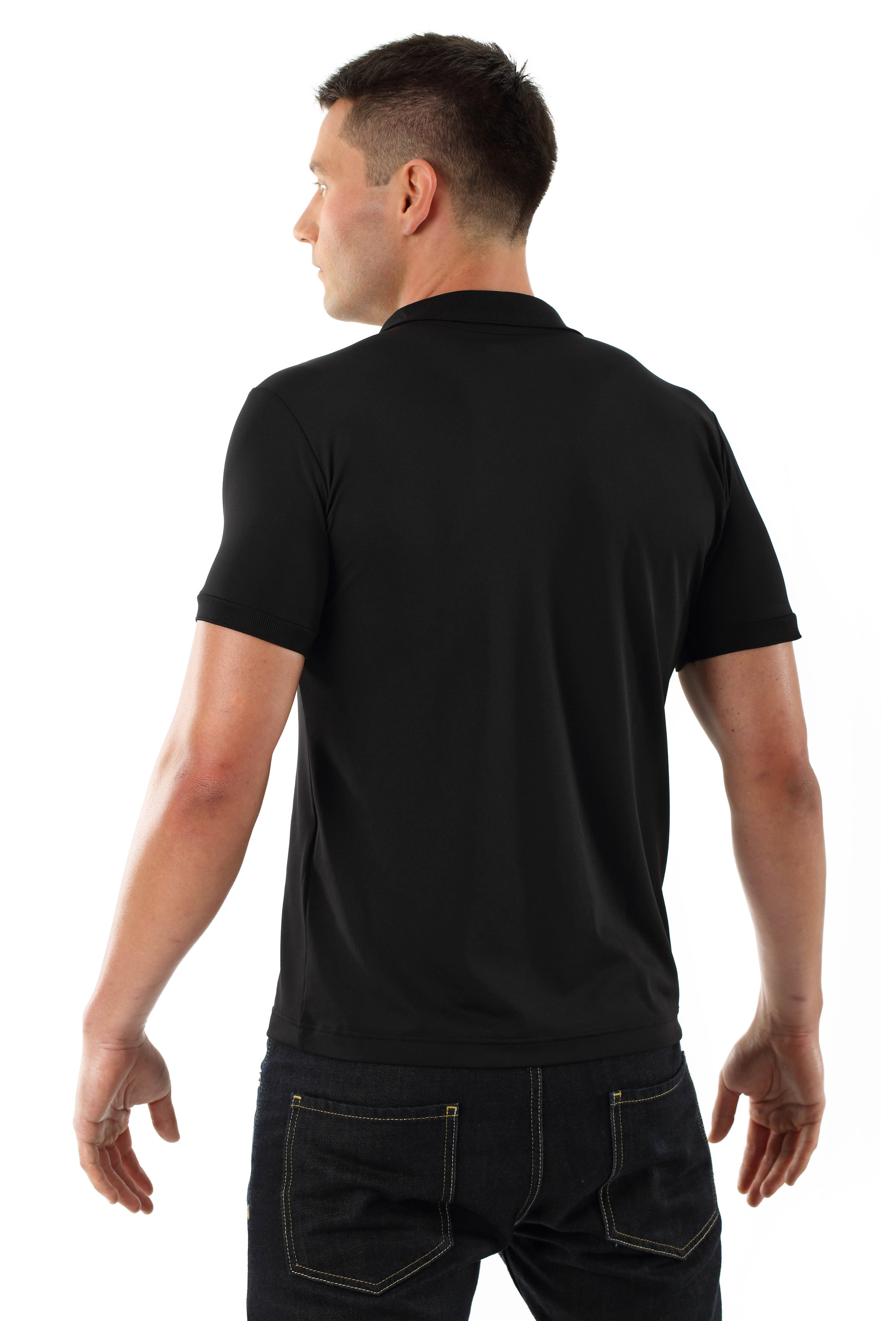 Herren Poloshirt "Funktion" Schwarz