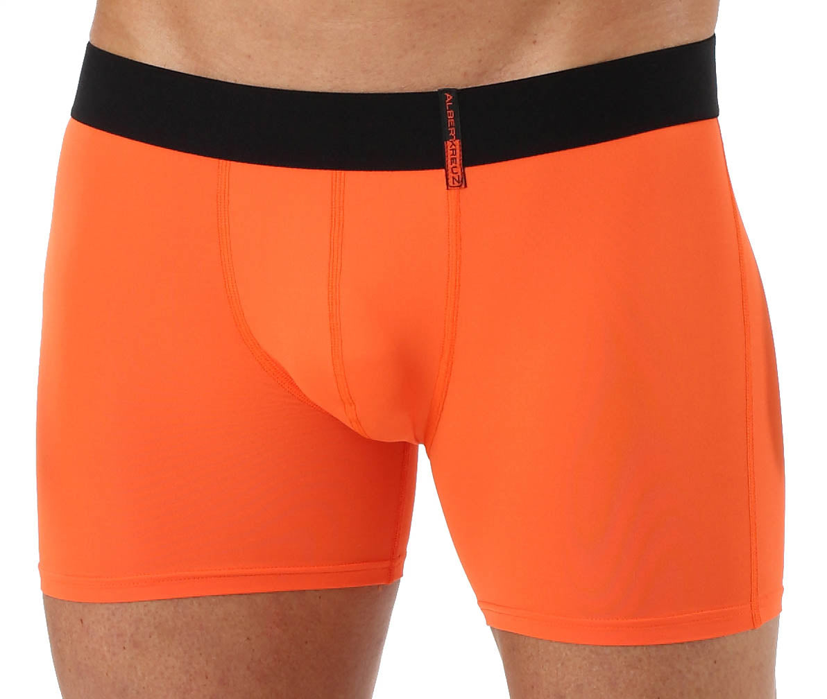 Retro Shorts Boxershorts Mikrofaser Orange
