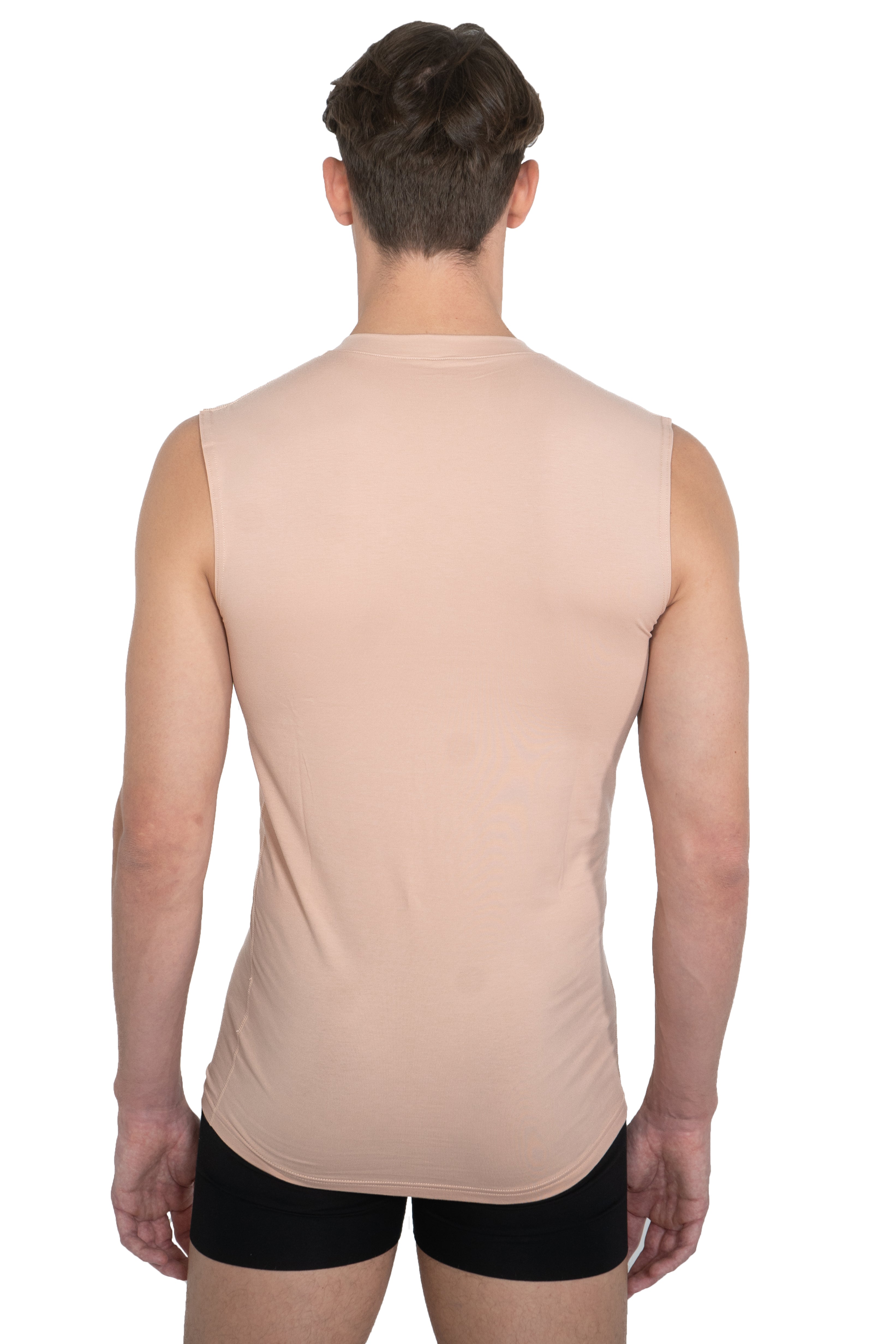 Herren-Unterhemd, Unterzieh-Shirt ohne Arm, Haut-Nude,  Hamburg