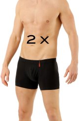 Doppelpack Funktions-Retroshorts schwarz 