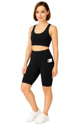 Radler-Shorts Highwaist schwarz 