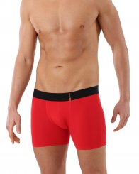 Retro Shorts Boxershorts Mikrofaser Rot 