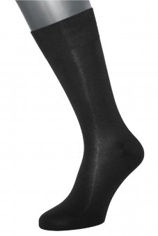 3er Pack Business-Socken elegant Fil d'Écosse schwarz 