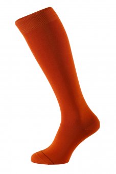 Herren Kniestrümpfe Fil d'Écosse Orange 45-47