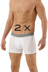 2er Pack Herren Retroshorts Micromodal weiß 