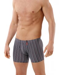 Mikrofaser Shorts "Sylt" rot/grau/schwarz 