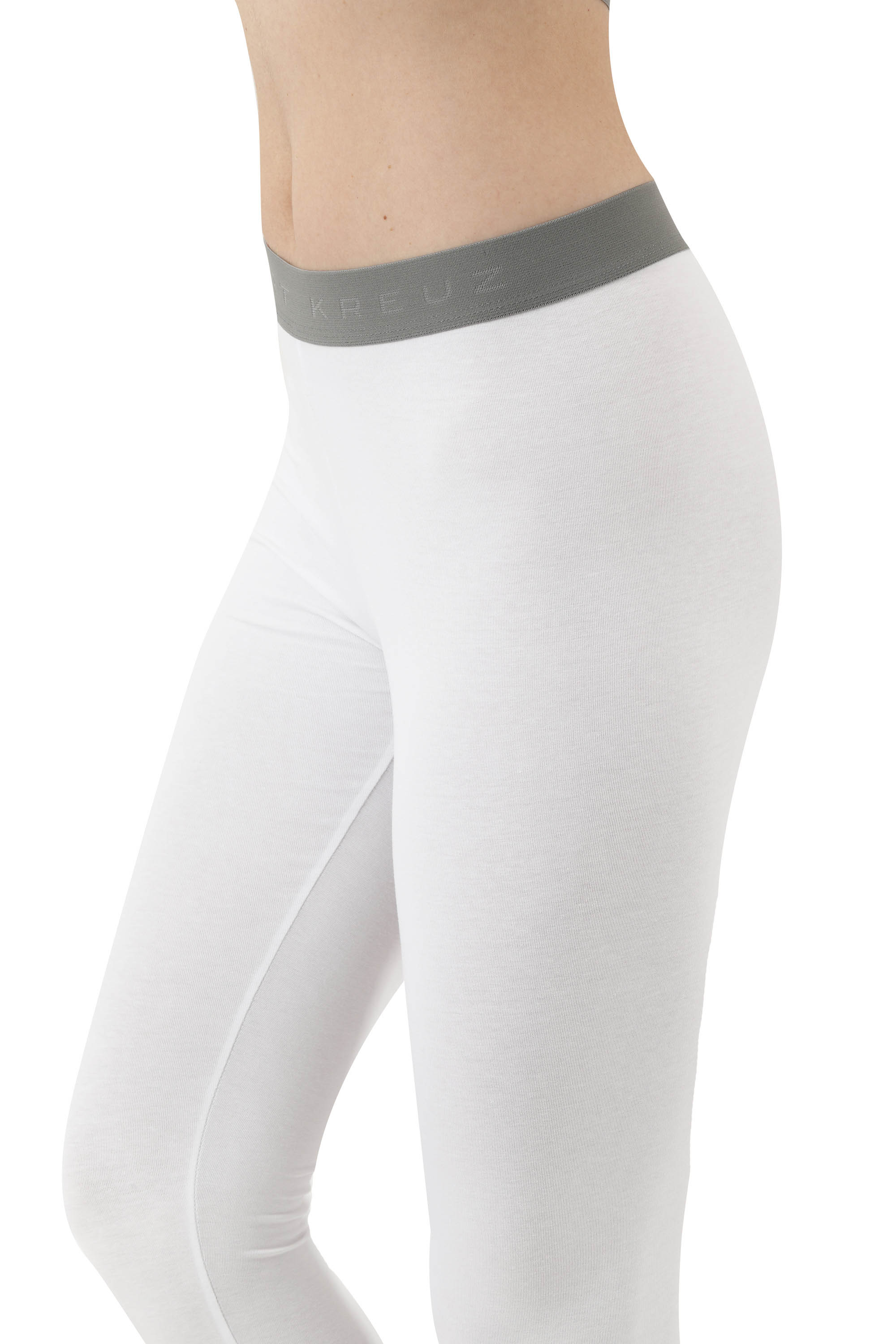 Leggings lange Unterhose BioStrechbaumwolle weiß ALBERT KREUZ