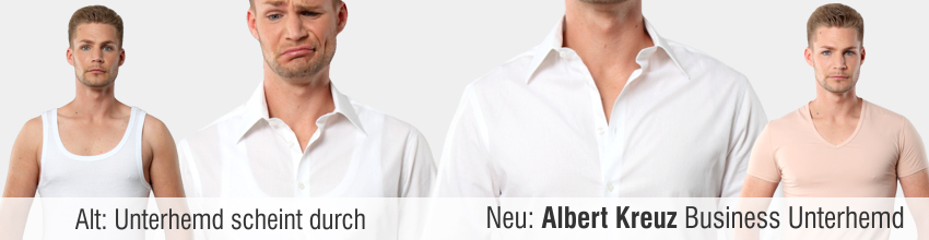 Underwear men im Business - unsichtbar unter dem Oberhemd