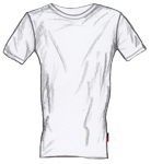 Rundhals Unterhemd  halbarm Stretch Micromodal weiß